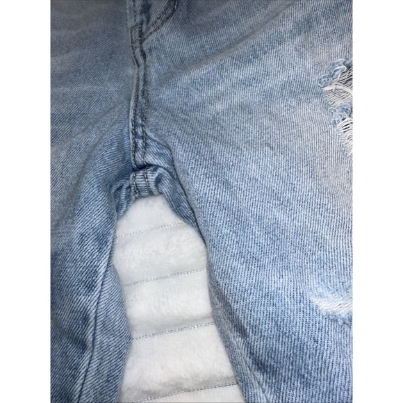 KanCan Womens Mid Rise Boot y Jeans Size 1 / 24 Distressed Light Wash Button Fly - Picture 5 of 8